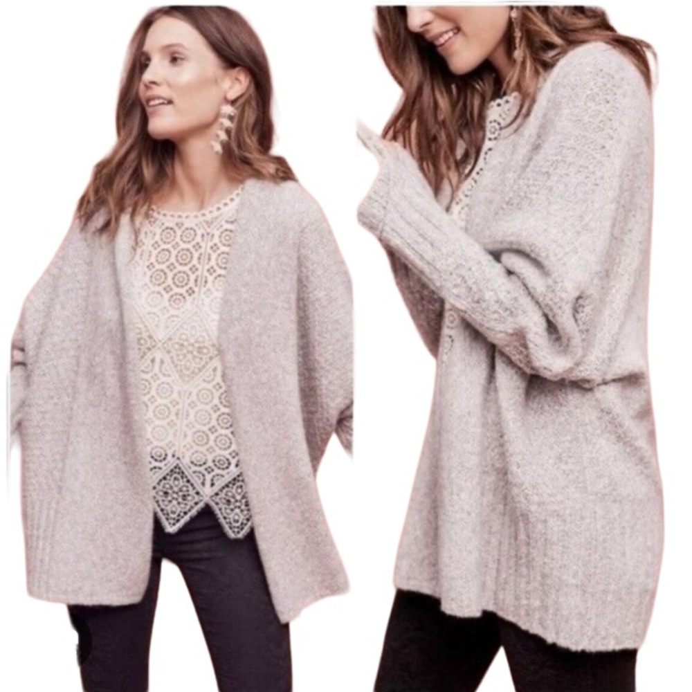Anthropologie Angel Of The North Chauvet Open Knit Cardigan